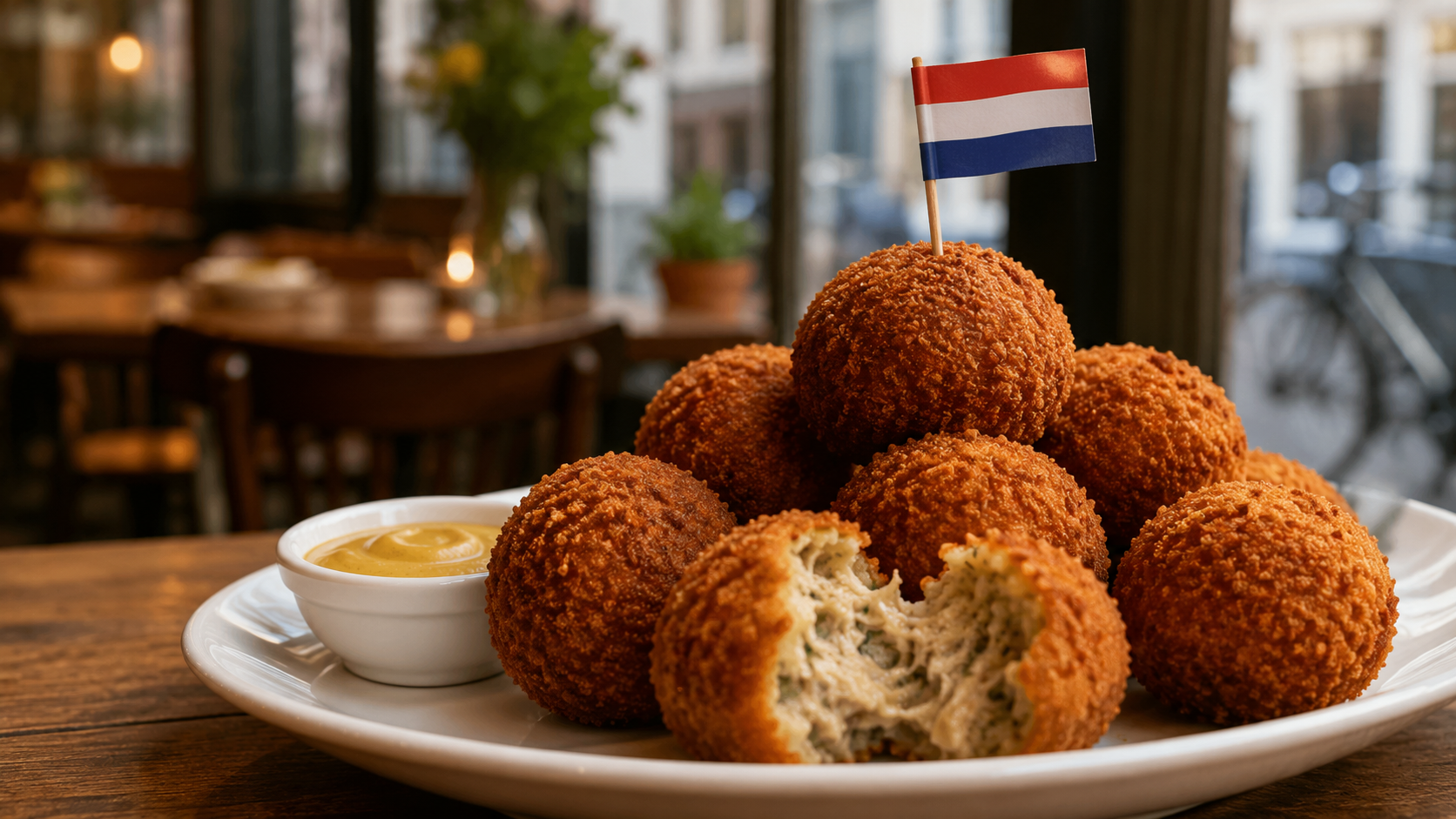 Bitterballen aus Holland mit Senf und cremiger Ragoutfüllung